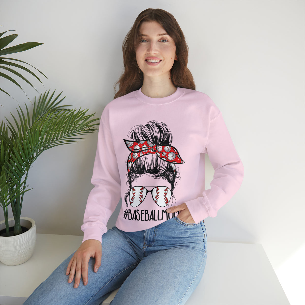 Hazel Blues® |  Baseball Mom Graphic Sweatshirt