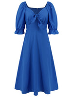 Hazel Blues® |  Sweetheart Neck Flounce Sleeve Midi Dress