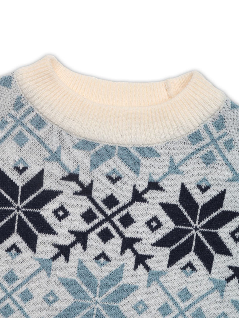 Hazel Blues® |  Perfee Graphic Round Neck Long Sleeve Sweater