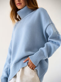 Hazel Blues® |  Turtleneck Long Sleeve Sweater