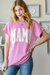 Hazel Blues® |  Heimish Letter Graphic Short Sleeve T-Shirt
