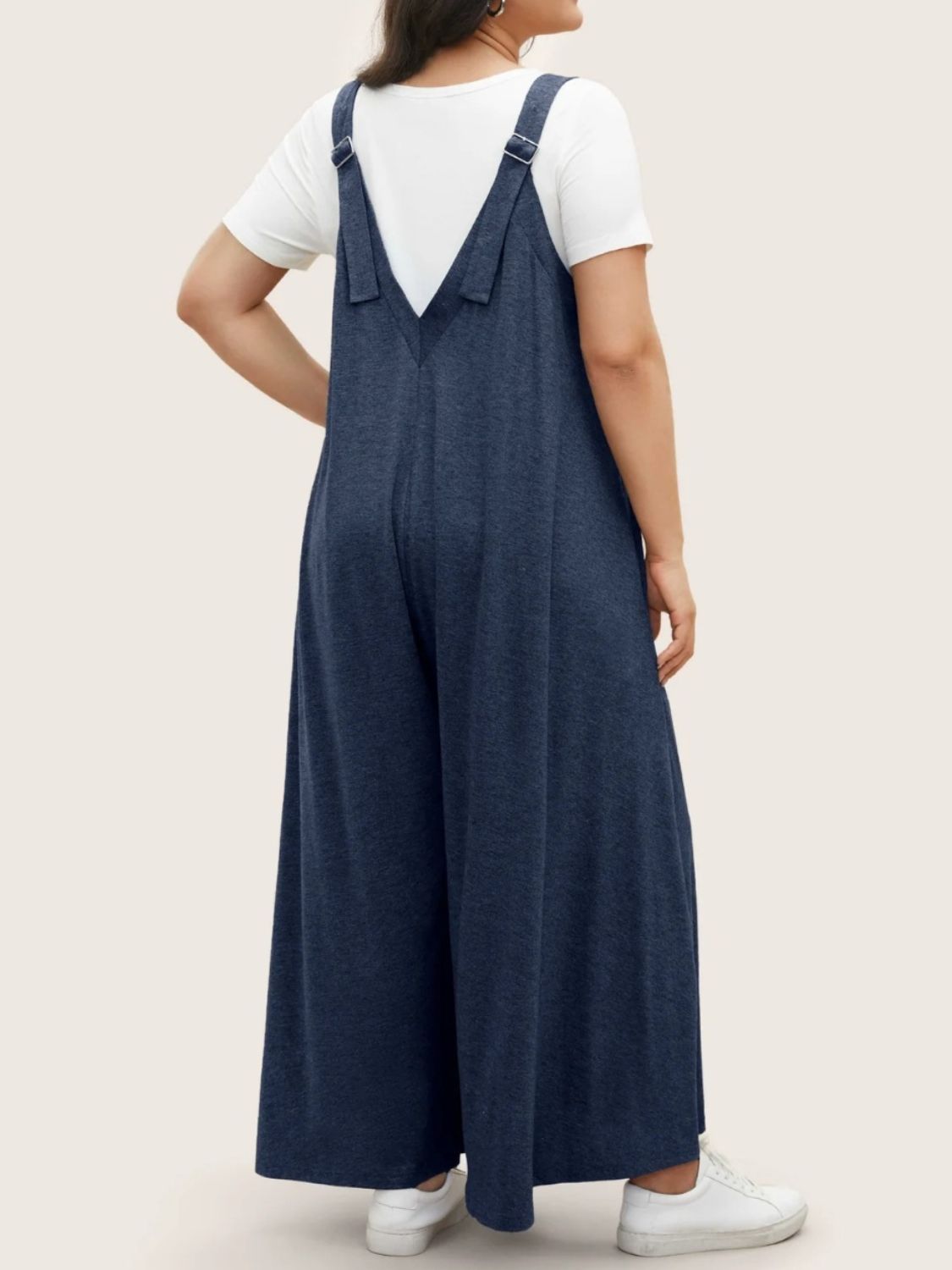 Hazel Blues® |  Pocketed Wide Leg Overalls