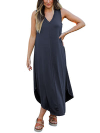 Hazel Blues® |  V-Neck Midi Tank Dress