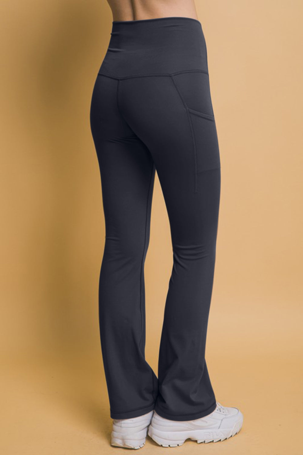 Hazel Blues® |  Love Tree High Waist Flare Active Leggings with Side Pockets