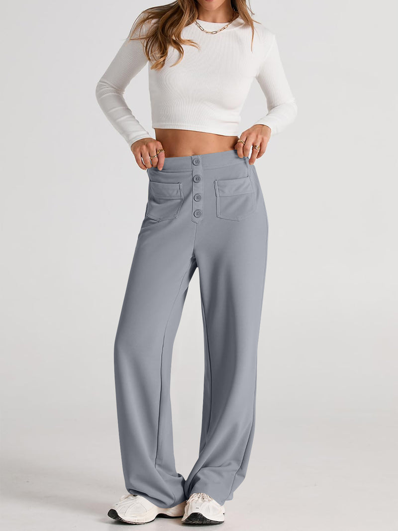 Hazel Blues® |  High Waist Wide Leg Pants