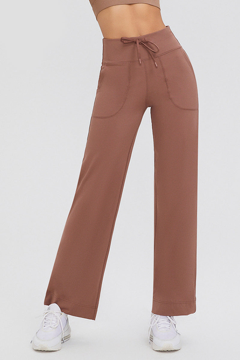 Hazel Blues® |  Basic Bae Drawstring High Waist Pants with Pockets