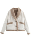 Hazel Blues® |  Fuzzy Collared Neck Long Sleeve Jacket