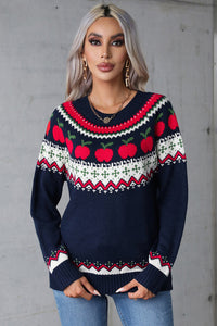 Hazel Blues® |  Angel Wings Graphic Round Neck Long Sleeve Sweater