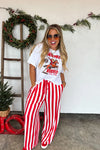 Hazel Blues® |  PREORDER: Christmas Vertical Vibes Stripe Pants