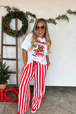 Hazel Blues® |  PREORDER: Christmas Vertical Vibes Stripe Pants