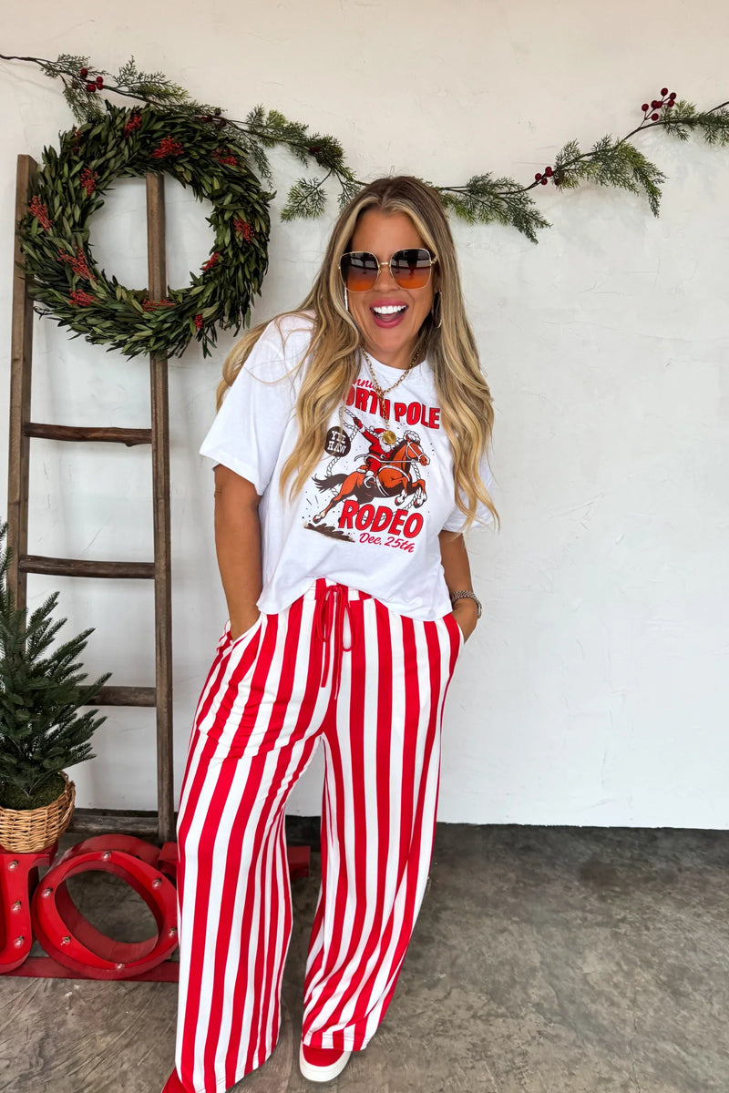 Hazel Blues® |  PREORDER: Christmas Vertical Vibes Stripe Pants