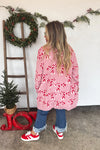 Hazel Blues® |  PREORDER: Christmas Cloud Cardigan Candy Cane