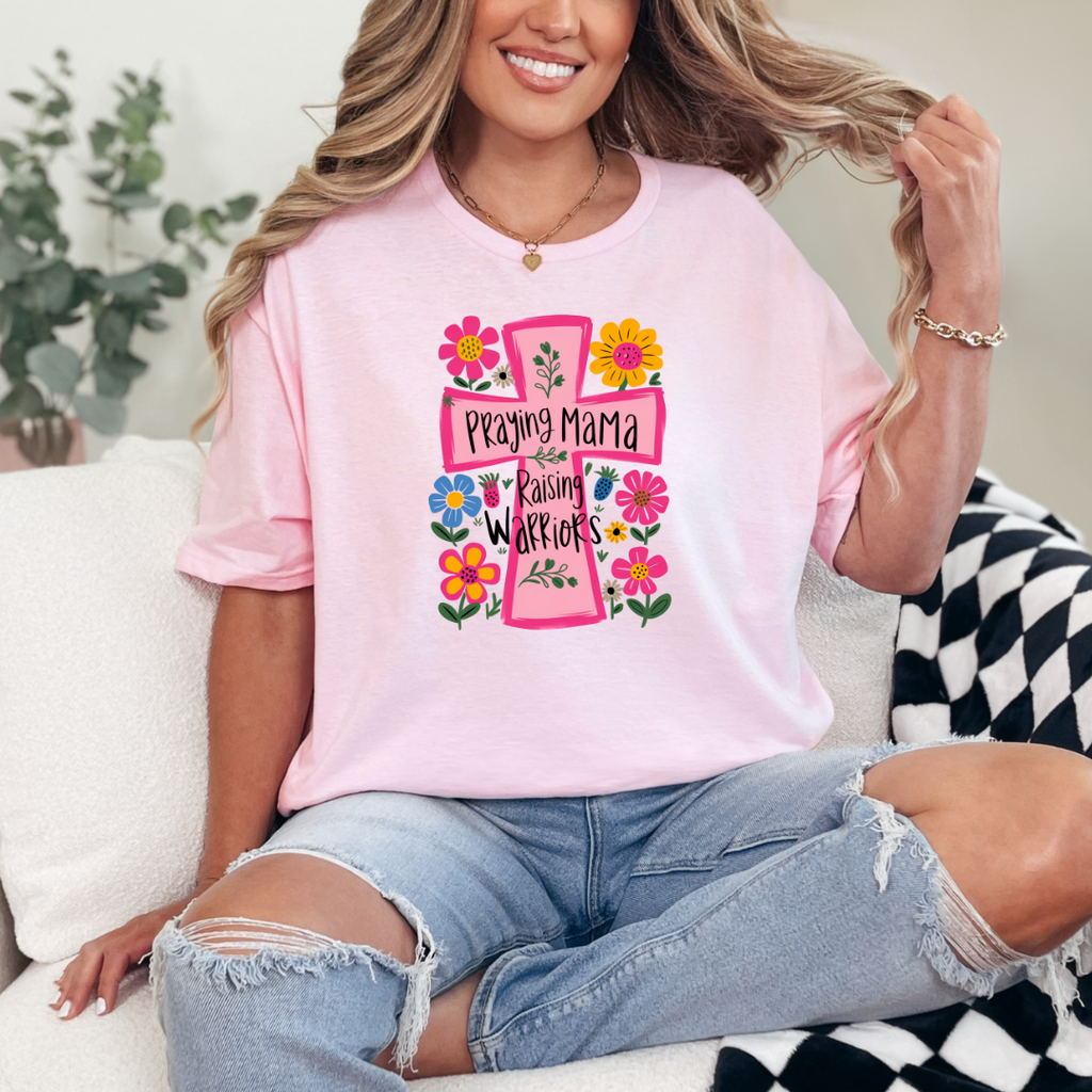 Hazel Blues® |  Praying Mama Raising Warriors Graphic Tee