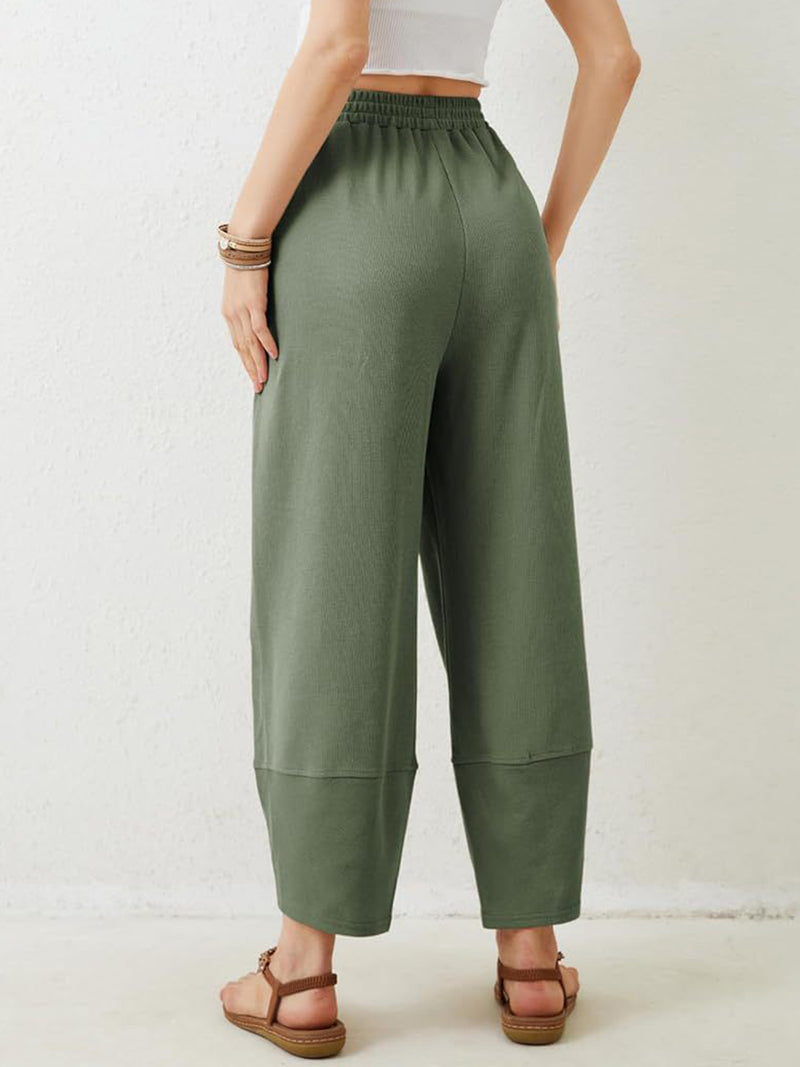 Hazel Blues® |  Lovelet Elastic Waist Wide Leg Pants