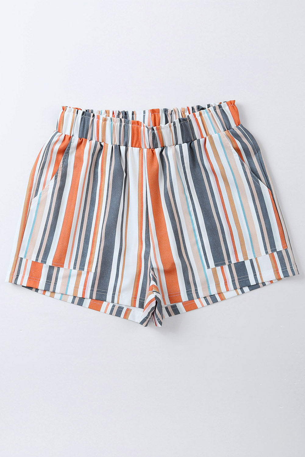 Hazel Blues® |  Striped Elastic Waist Shorts