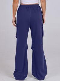 Hazel Blues® |  Elastic Waist Wide Leg Pants with Pockets