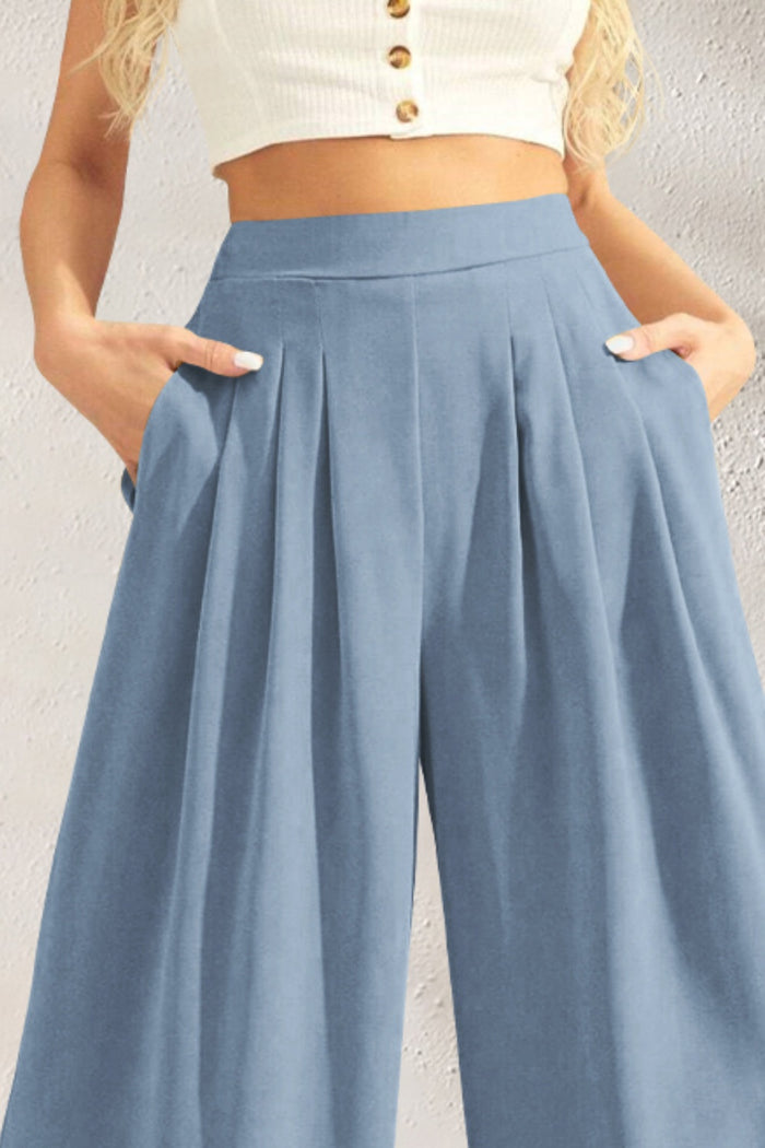 Hazel Blues® |  High Waist Wide Leg Pants