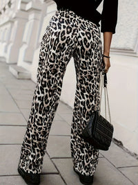 Hazel Blues® |  Animal Print Elastic Waist Pants