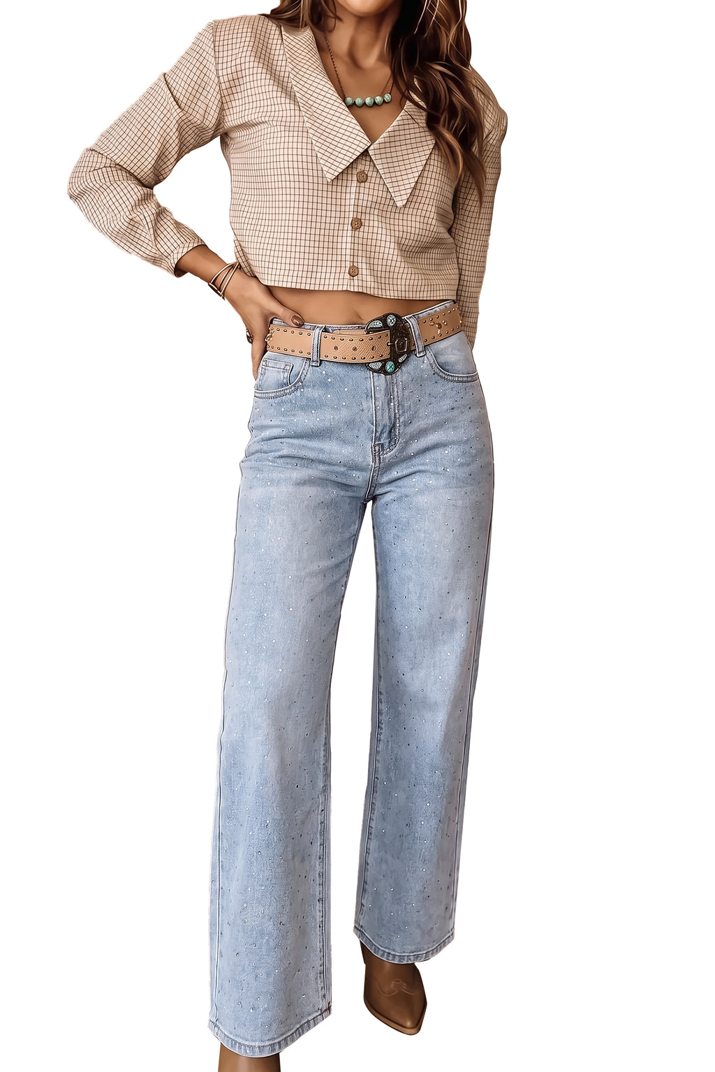 Lucy Lou Sparkle Western Jeans
