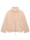 Hazel Blues® |  Turtleneck Zip Up Long Sleeve Plush Jacket