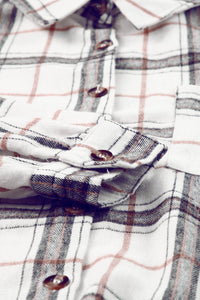 Hazel Blues® |  Plaid Button Up Long Sleeve Shacket