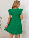 Hazel Blues® |  Ruffled Cap Sleeve Mini Dress