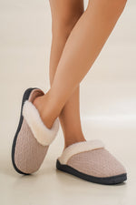 Hazel Blues® |  Thermal Faux Fur Round Toe Slippers