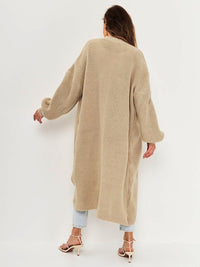 Hazel Blues® |  Open Front Long Sleeve Longline Cardigan