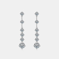 Hazel Blues® |  4 Carat Moissanite 925 Sterling Silver Earrings