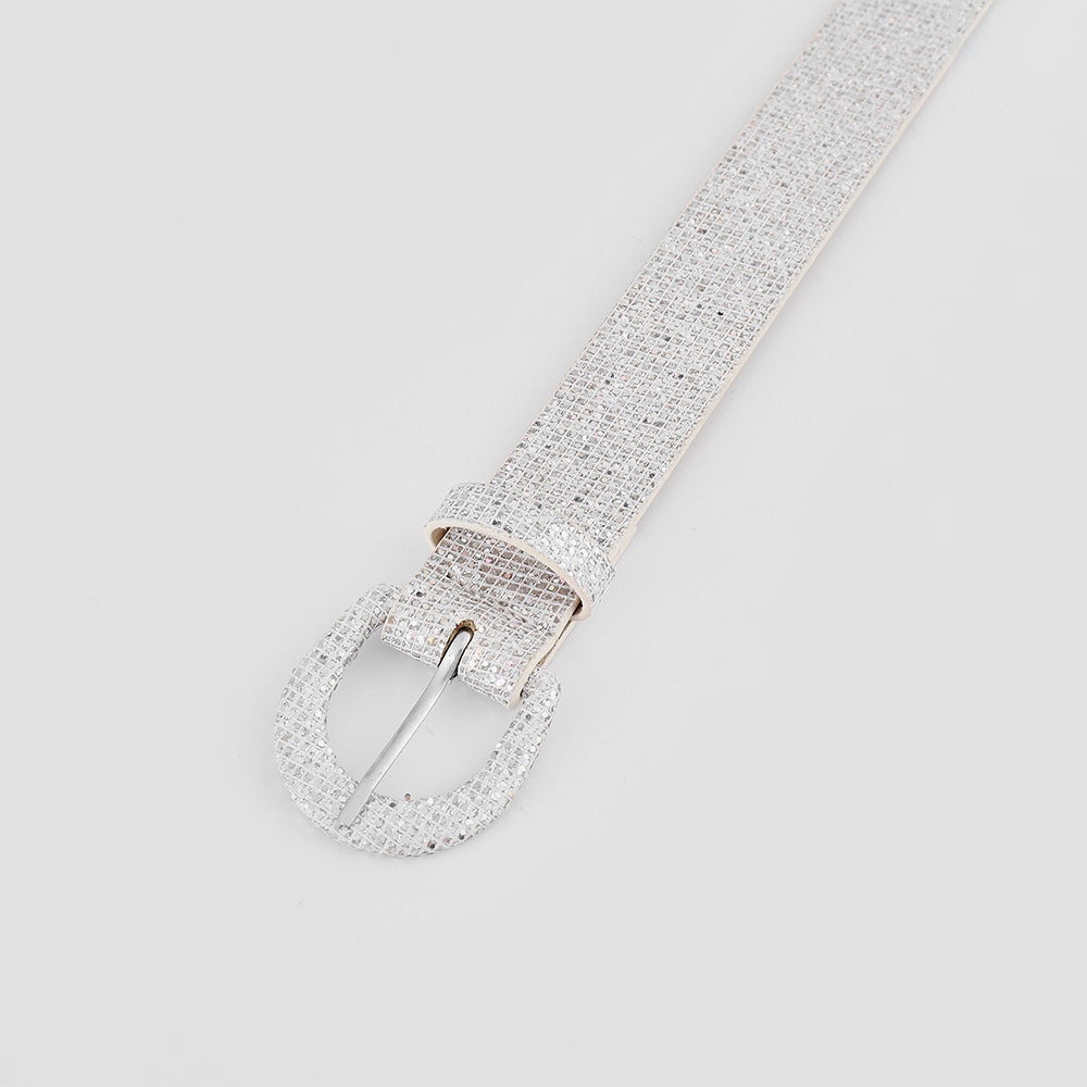 Hazel Blues® |  Sequin PU Leather Belt