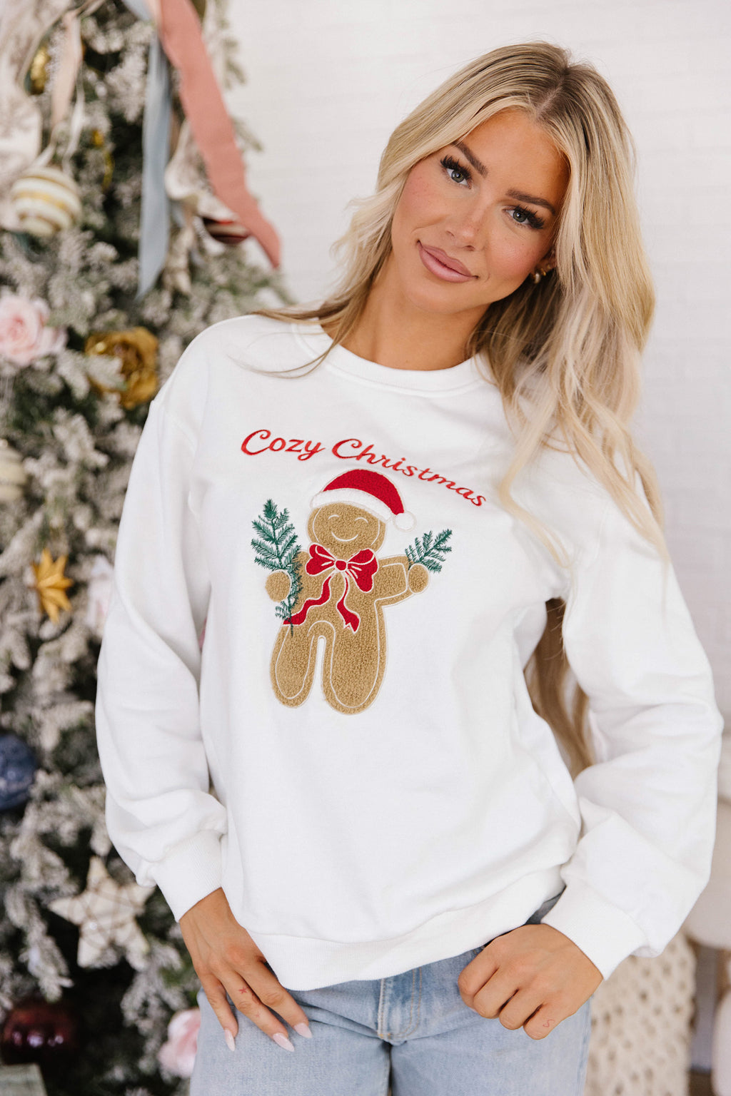 Gingerbread Lane Cozy Christmas Sweatshirt