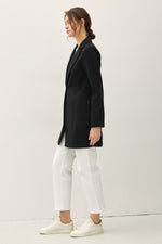 Hazel Blues® |  Be Cool Single Button Long Sleeve Coat with Pockets