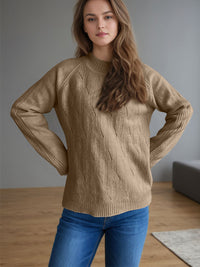 Hazel Blues® |  Mock Neck Long Sleeve Sweater