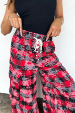 Hazel Blues® |  PREORDER: Plaid Behavior Wide Leg Pants