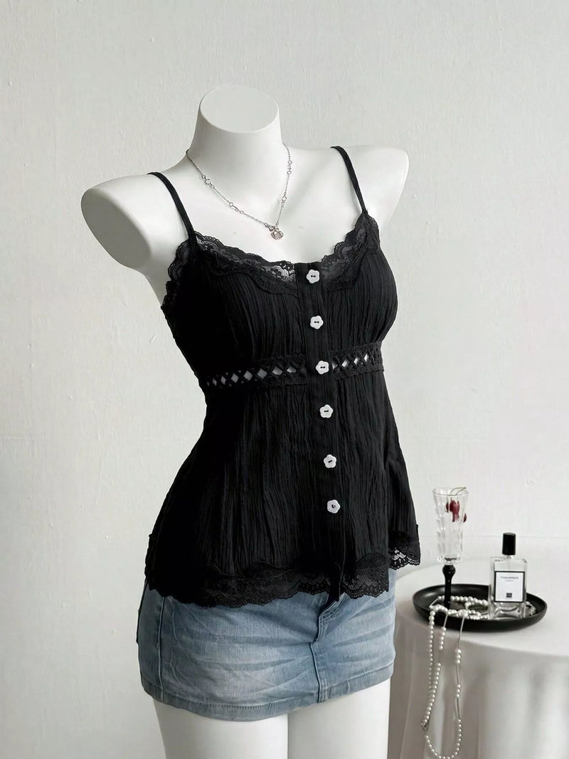 Lace Trim Cami – Hazel Blues®
