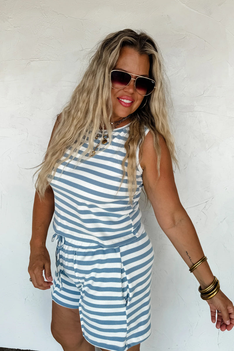 Hazel Blues® |  PREORDER: Haven Stripe Shorts