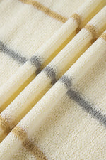 Hazel Blues® |  Multicolour Striped Ribbed Edge Drop Shoulder Sweater