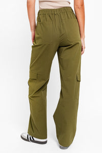 Hazel Blues® |  Tasha Apparel High Waisted Wide Leg Cargo Pants with Pockets