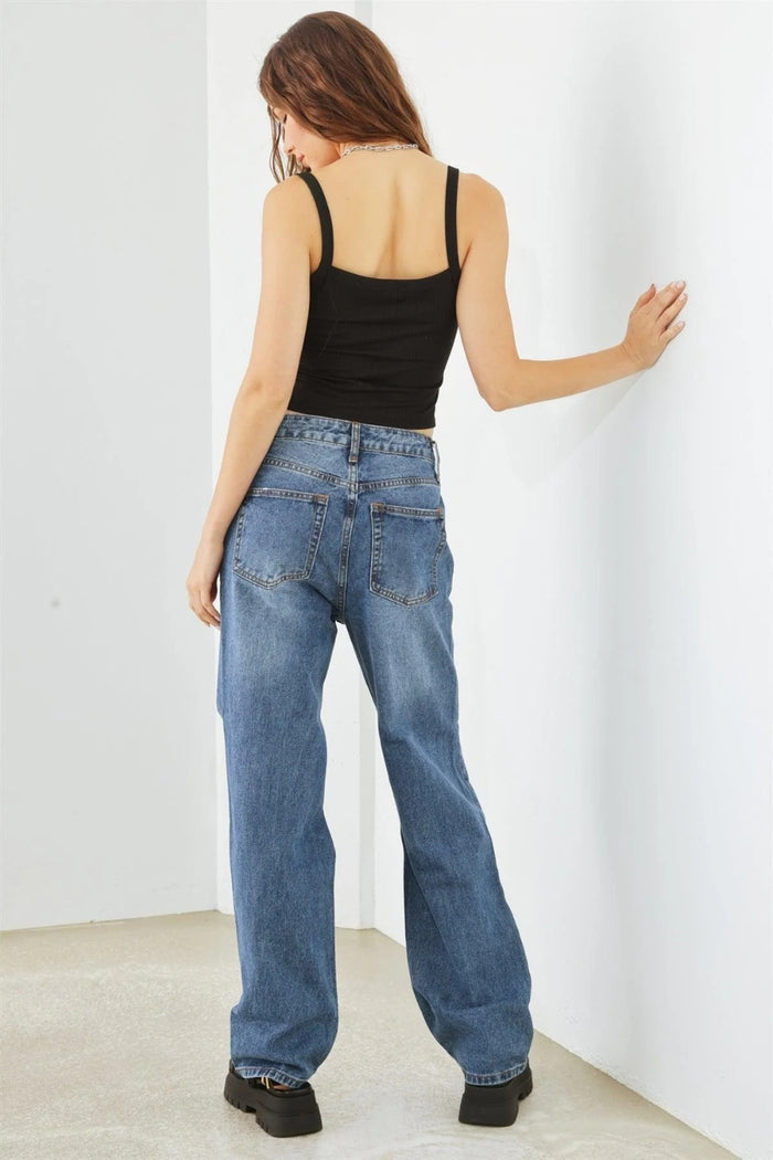 Hazel Blues® |  HAMMER COLLECTION Distressed High Waist Jeans