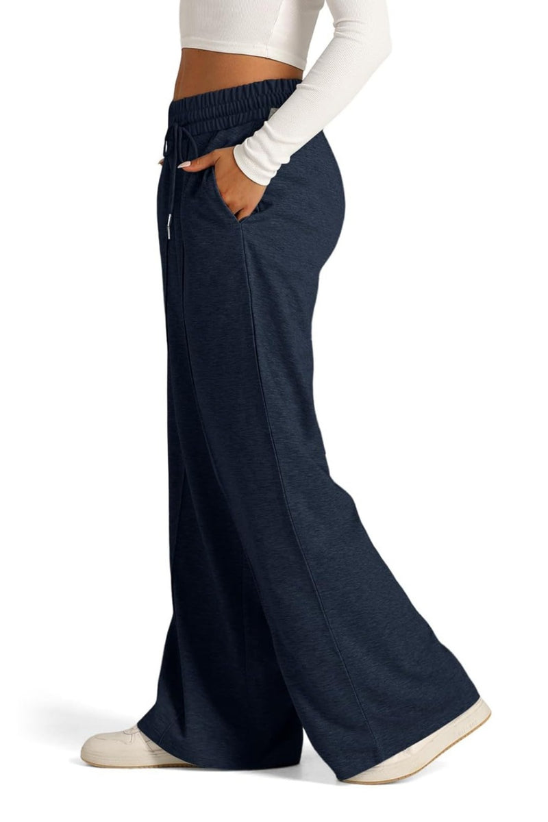 Hazel Blues® |  Drawstring Elastic Waist Wide Leg Pants