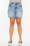 Hazel Blues® |  Kancan Raw Hem High Waist Denim Shorts