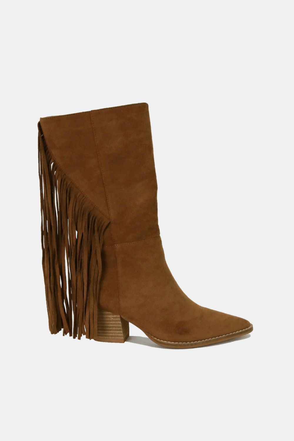 Hazel Blues® |  Beast Fashion Suede Fringe Point Toe Boots