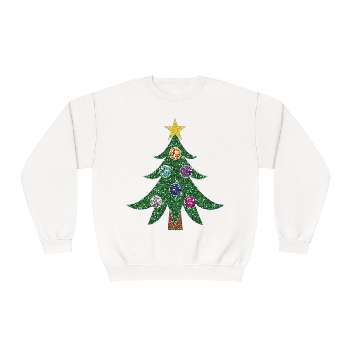 3Blues Designs |   Hazel Blues® |  Glitter Christmas Tree Sweatshirt