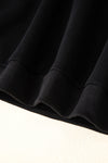 Hazel Blues® |  Black Solid Collared Sweatshirt and High Waist Pants Active Set