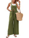 Hazel Blues® |  Square Neck Wide Strap Overalls