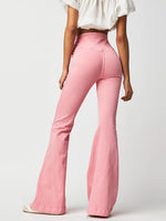 Hazel Blues® |  Asymmetric Waist Flare Jeans