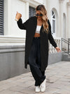 Hazel Blues® |  Zip Up Long Sleeve Longline Hooded Outerwear