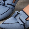 Hazel Blues® |  Bow Contrast Trim Point Toe Loafers