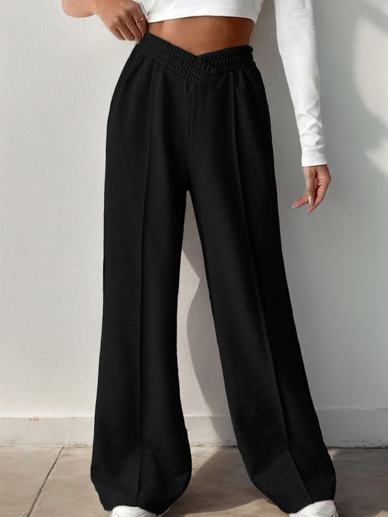 Hazel Blues® |  Elastic Waist Wide Leg Pants