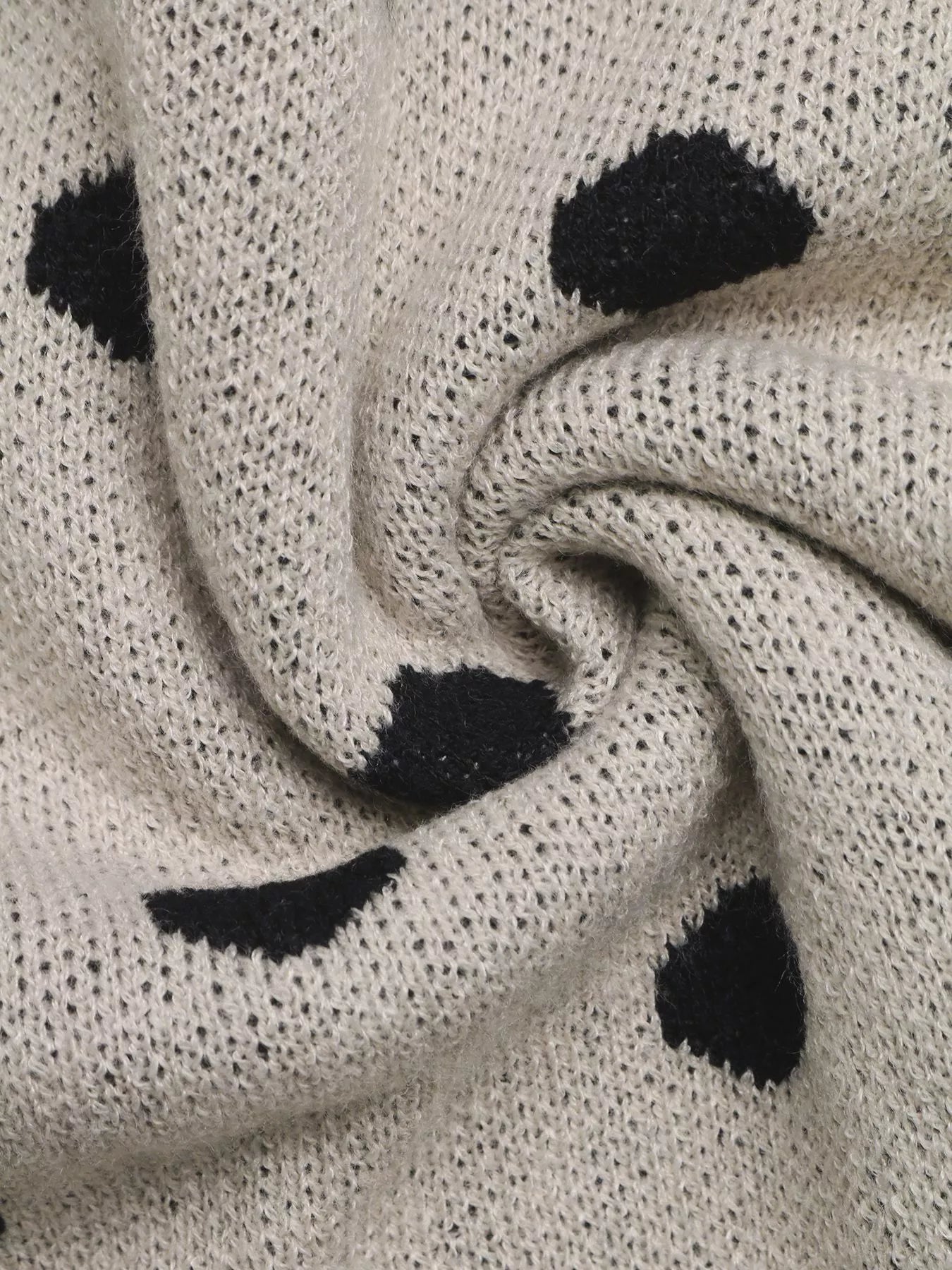 Polka-Dot Drop-Shoulder Sweater – Hazel Blues®